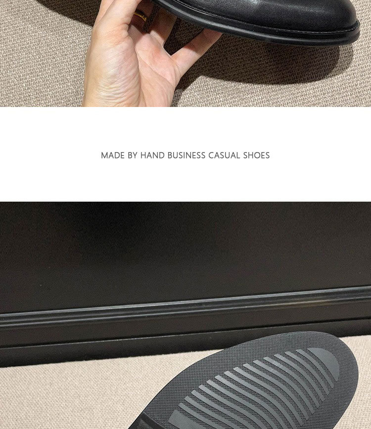 Scarpe in pelle casual da lavoro alte in pelle Stivali retrò neri Stivali alti alla moda tutto in uno da uomo britannici_voghion.com