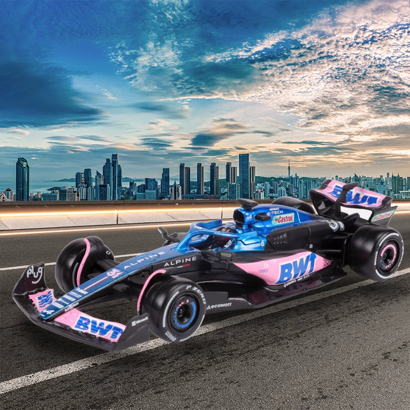 Модель автомобиля Alpai F1 BWT Alpine 1:43, модель гоночного автомобиля, имитационная сборка