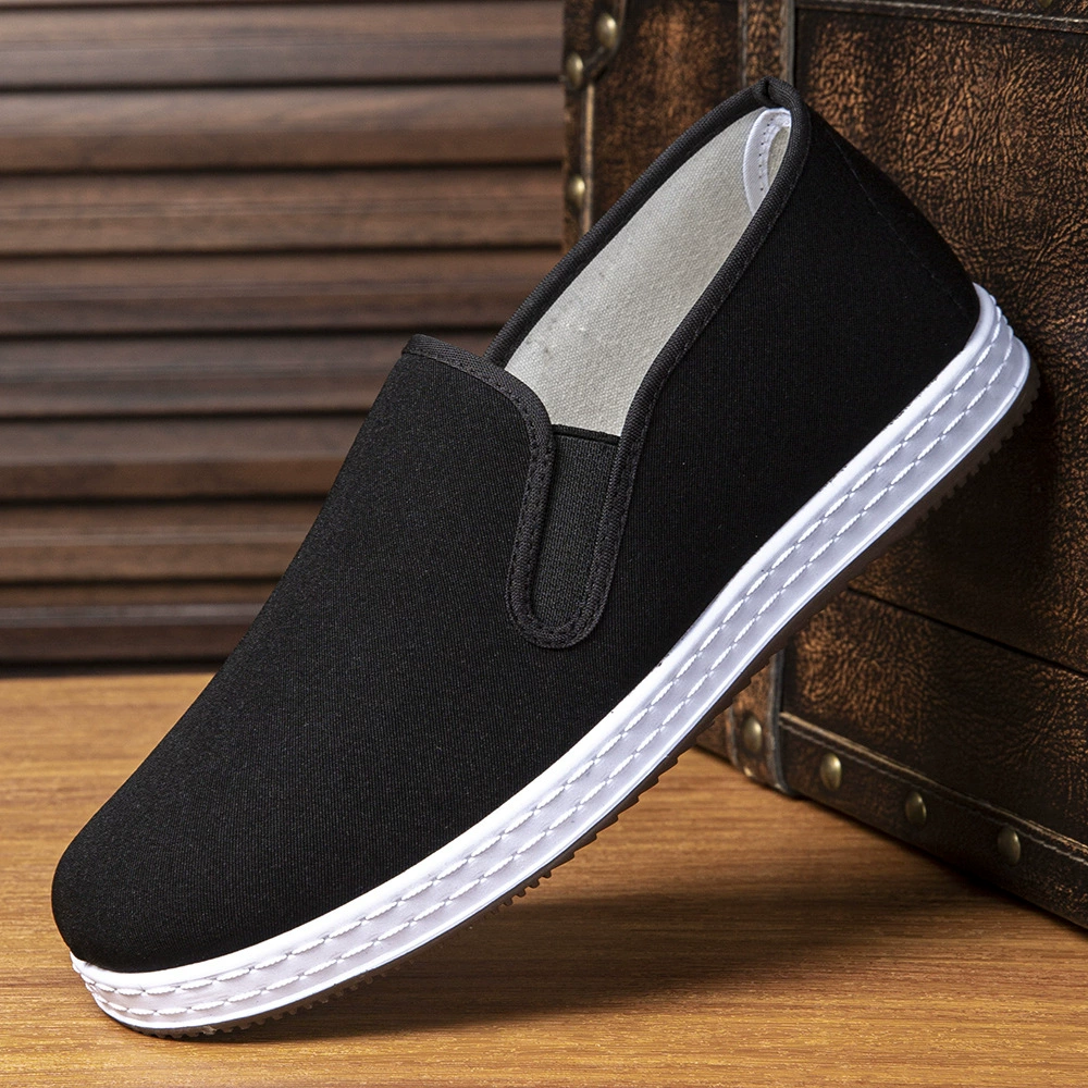 Мужская обувь из ткани старая пекинская вышитая обувь из ткани новая средняя и пожилая мягкая подошва вождения рабочая обувь удобная повседневная обувь на толстой подошве