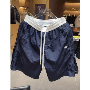 [Old Qian Feng] 25ss // high quality Fashion Joker Trend Simple Personality Design Stitching Contrast Color Men's Short