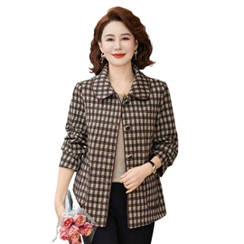 中老年外套;中老年棉服;女式毛呢外套