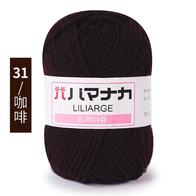 Пряжа Wool LILIARGE, 4-поли́к Milk Cotton, клубки 25 г, 74 цвета — вязание крючком и DIY