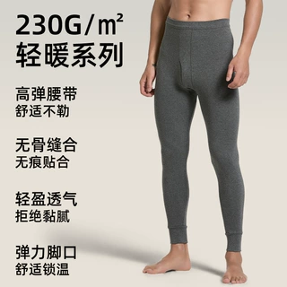 【批发】100%棉秋裤男士纯棉打底裤抗静电抗菌秋裤线裤秋冬保暖裤