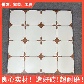 北欧小花砖400x400厨房卫生间防滑瓷砖浴室餐厅哑光全瓷阳台小地