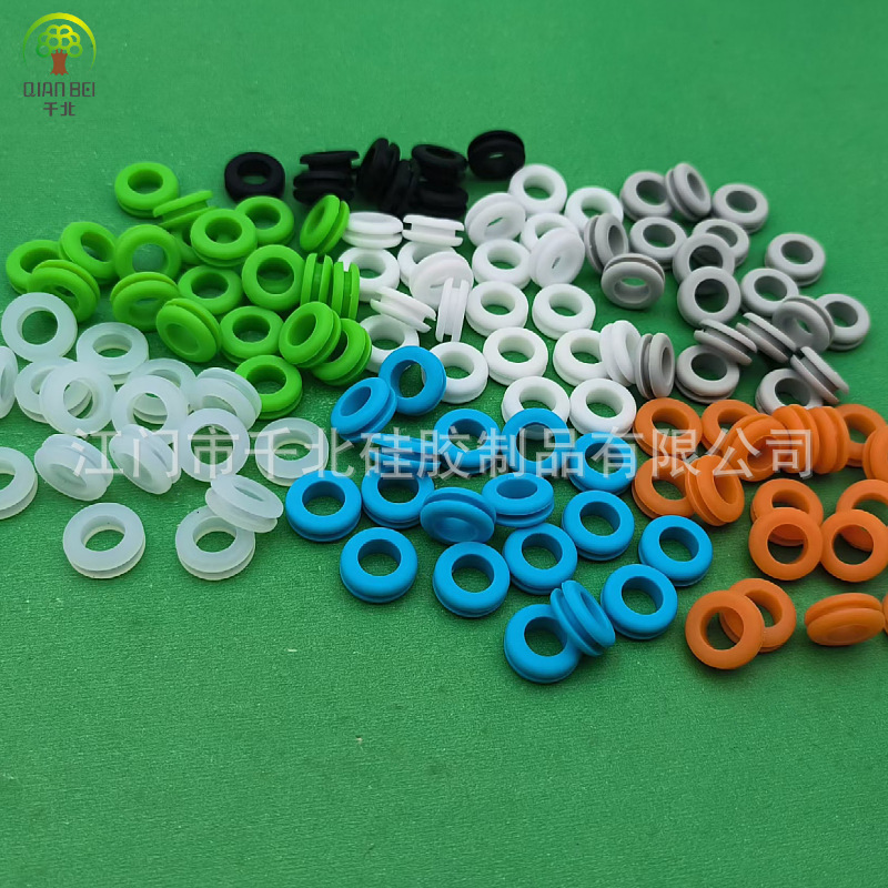 双面工字型硅胶护线圈过线圈密封圈配电箱护线套硅橡胶减震缓冲