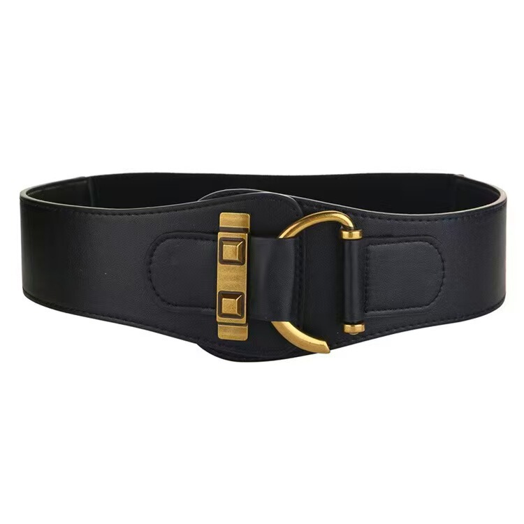 Elastic Waist Belt for Women, Decorative Wide Simple Waist Accessory, Versatile Belt to Pair with Dresses, Coats, and down Jackets for Waist Cinching