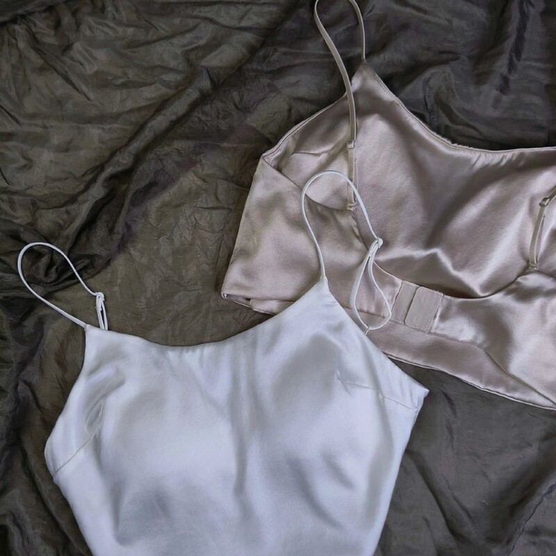 Double-Sided Heavy Silk with Chest Pads, Strapless Bra, Tube Top Style, Anti-Exposure Inner Wear, Beautiful Back, Short Style