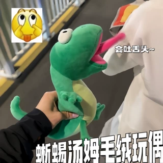 爆款会吐舌头蜥蜴玩偶河狸变身计划创意玩偶搞怪毛绒公仔玩具批发