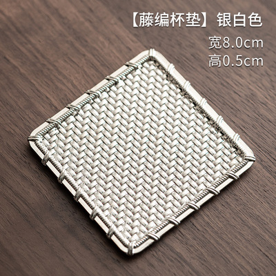 Transfronterizo fábrica directa aleación posavasos taza de té aislamiento posavasos hoja residual posavasos Kung Fu ceremonia del té Accesorios