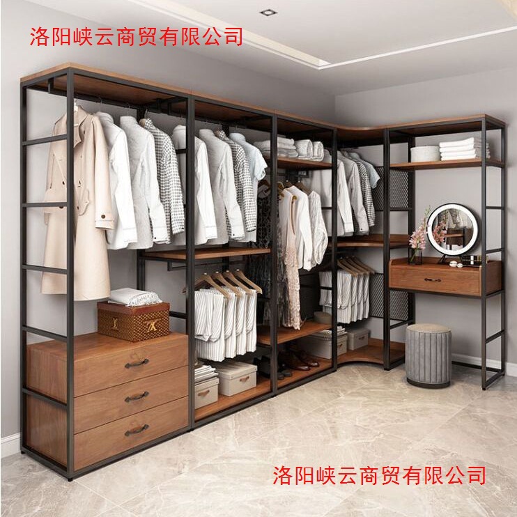 Simple Wardrobe Bedroom Modern Combination Rental House Open Cloakroom Floor-Standing Clothes Rack Storage Locker Simple Wardrobe Bedroom Modern Combination Rental House Open Cloakroom Floor-Standing Clothes Rack Storage Locker