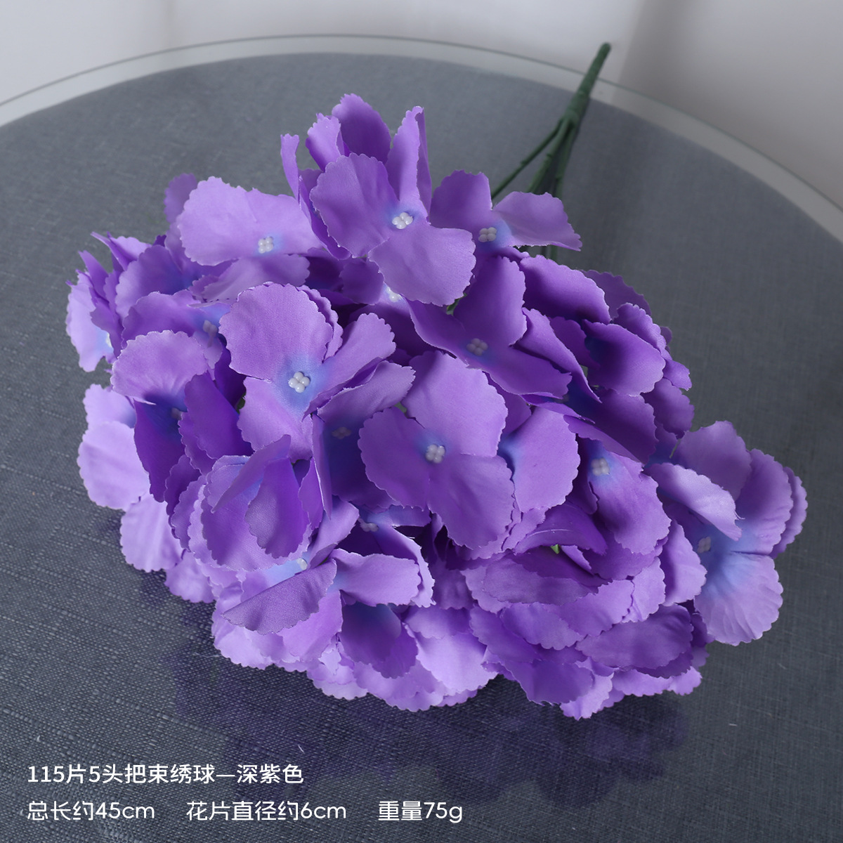 Hortenida decoración de bodas disparo ramo floral arreglos floral al por mayor simulación de adornos de flores falsas