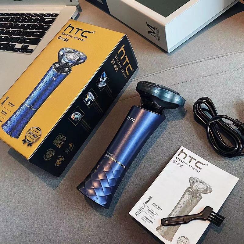 HTC シェーバー 電動 父の日 ギフト 回転式フローティング電気シェーバー 急速充電|undefined
