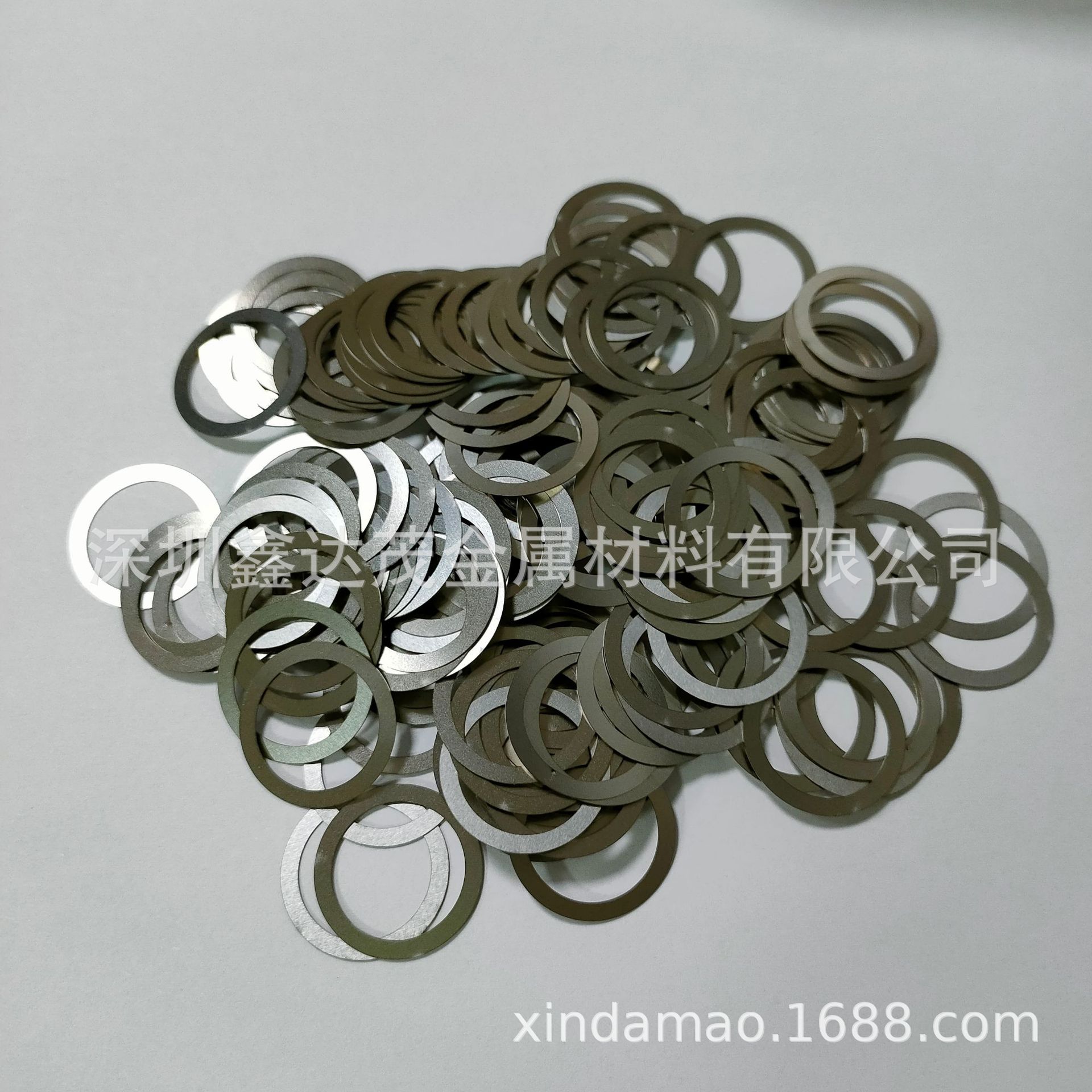 304不锈钢垫片 超薄垫圈轴承间隙片 圆片非标异形垫片激光切割