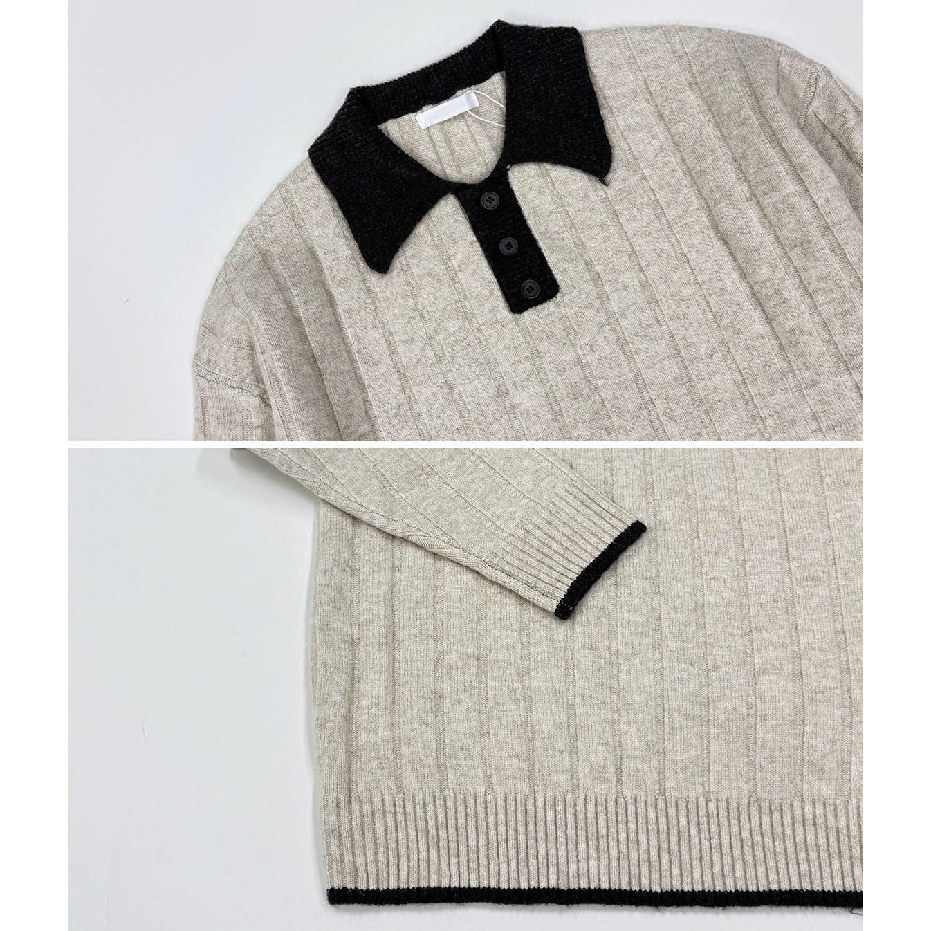 Explosiones transfronterizas de tamaño grande europeo polo camiseta con solapa camiseta de punto suéter hombre color viejo viento de otoño y invierno fábrica al por mayor