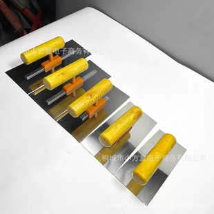 15/16/17/19/ 21cm Small Wooden Handle Stainless Steel Trowel Scraper Curtain Box Trowel Iron Plate Putty Scraper