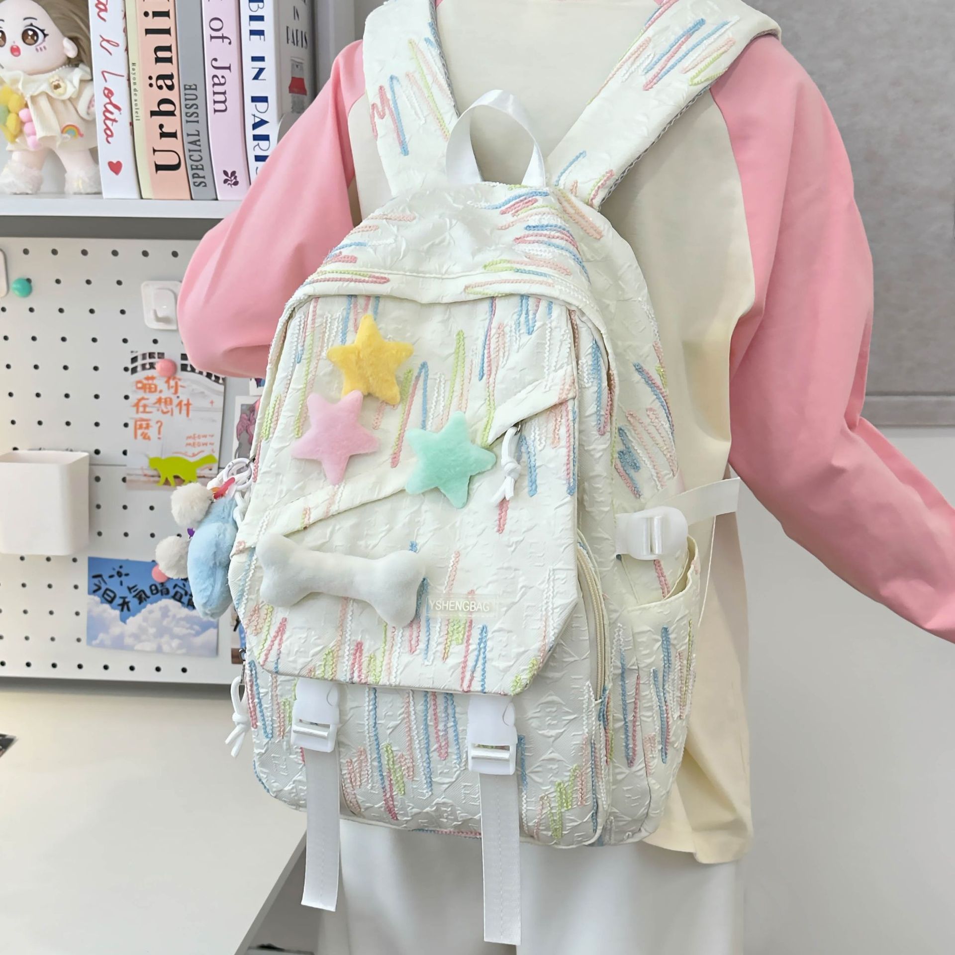 2024 nueva mochila de todo fósforo mochila de moda de ocio bolsa de estudiante de secundaria y preparatoria mochila de viaje bolsa de viaje al por mayor