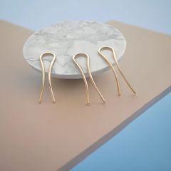 U型保色本体純銅ヘアピン手作りdiyヘアピン髪櫛熱収縮シート部品材料