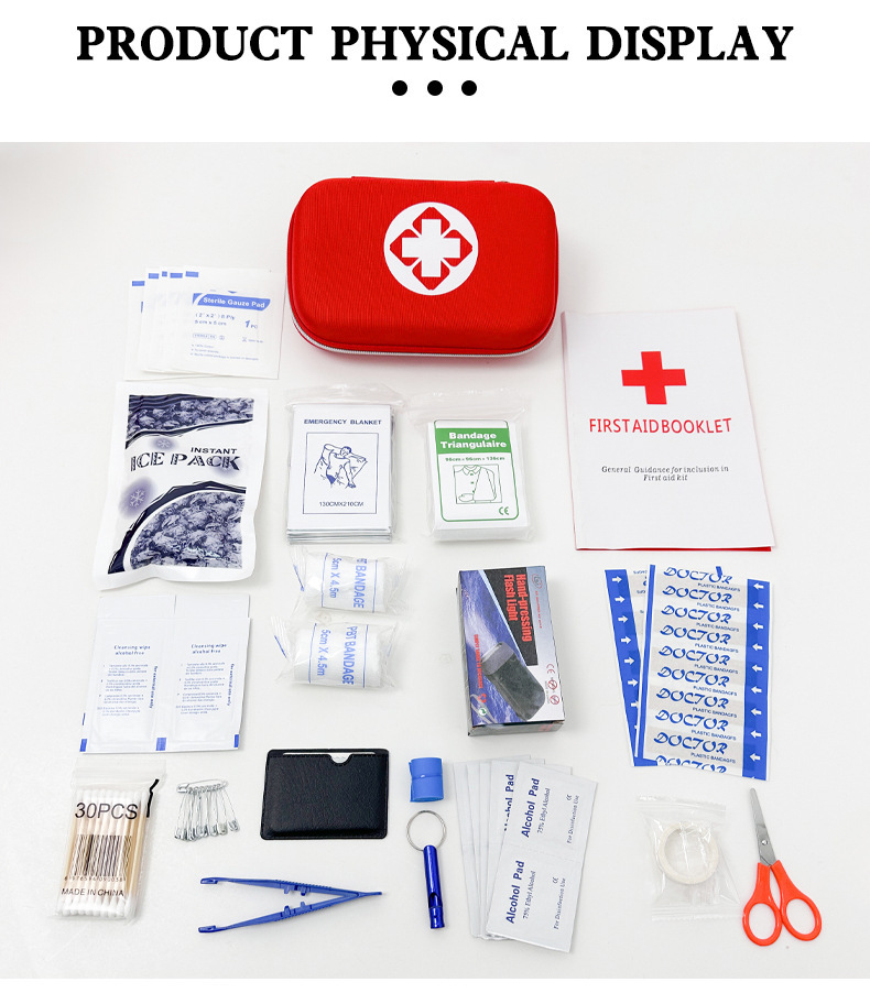 Cross-Border Export Eva Emergency Kit Set 45-Piece Set for Home and Car Emergency Kit Set Outdoor Portable Rescue Kit