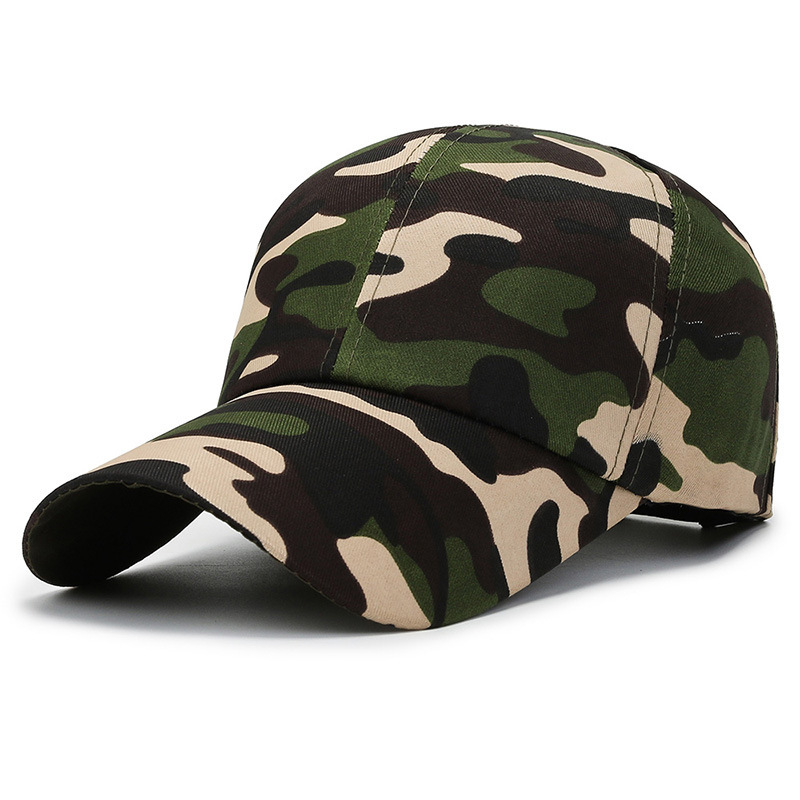 School Military Training Outdoor Camouflage Baseball Cap Spring & Fall Outdoor Mountaineering Travel Camouflage Cap Duck Tongue Labor Protection Baseball Cap