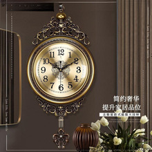 欧式摇摆静音挂钟古老高端挂钟