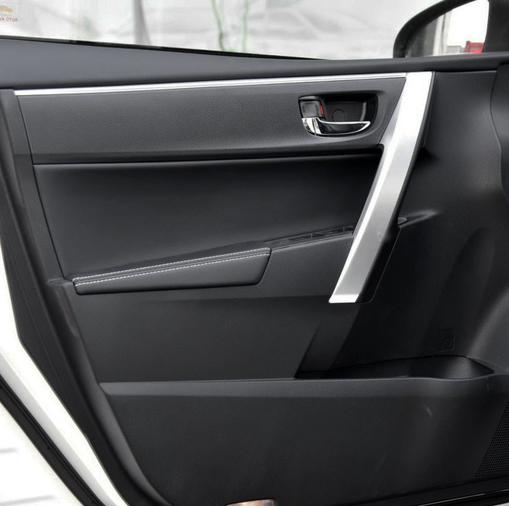 14-18 Lei Ling New Corolla Door Panel Bag Leather Cover Double-hold Door Armrest Wrapping Leather Armrest Leather Cover Renovation
