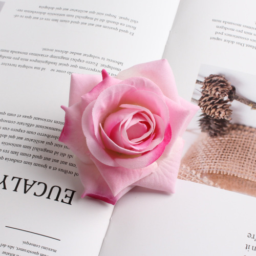Simulation velvet rose flower head baking cake red rose corsage material clothing decoration flower wedding flowers