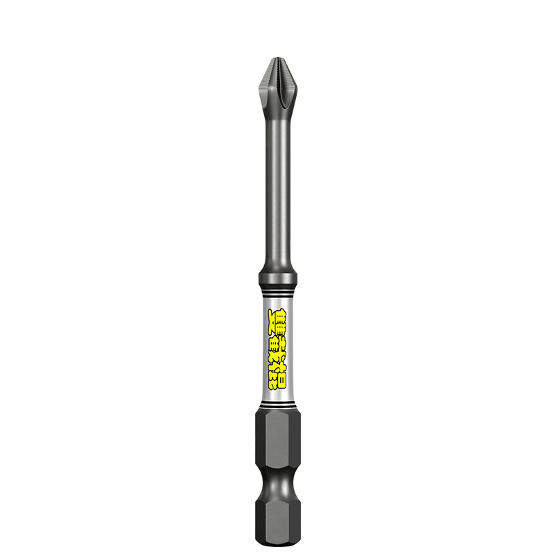 Cabezal cruzado de nunchaku D2, fuerte correa antideslizante magnética, mango hexagonal dentado, taladro eléctrico, chal, destornillador eléctrico alargado