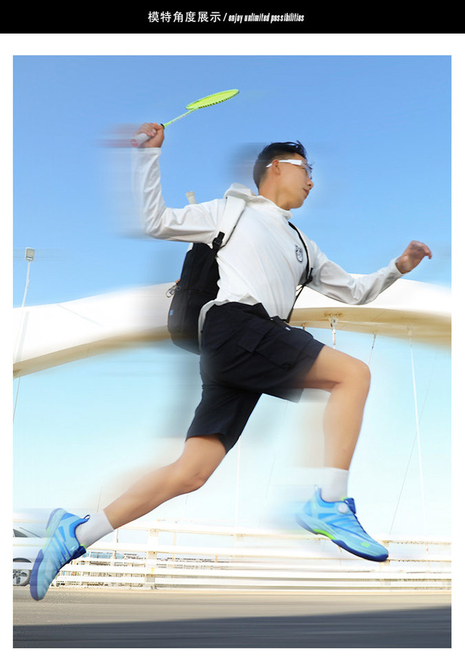 Giày thể thao cầu lông tennis chuyên nghiệp unisex siêu nhẹ thoáng khí chống trượt — 9212 Trăng Xanh, 9212 xanh nhạt, 9212 Đen Cam chi tiết 10