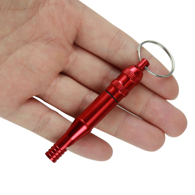 Silbato multifunción de aleación de aluminio al aire libre cabina sellada silbato de supervivencia de emergencia almacén de medicina de emergencia