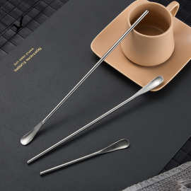 304不锈钢瓜勺长柄搅拌勺汤匙调料咖啡勺加长创意冰勺甜品勺餐具