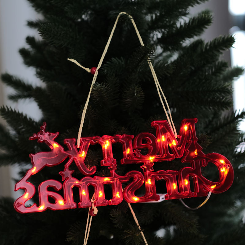 led Christmas letter lamp holiday decoration atmosphere lamp stall luminous Christmas lamp string copper wire modeling lamp wholesale