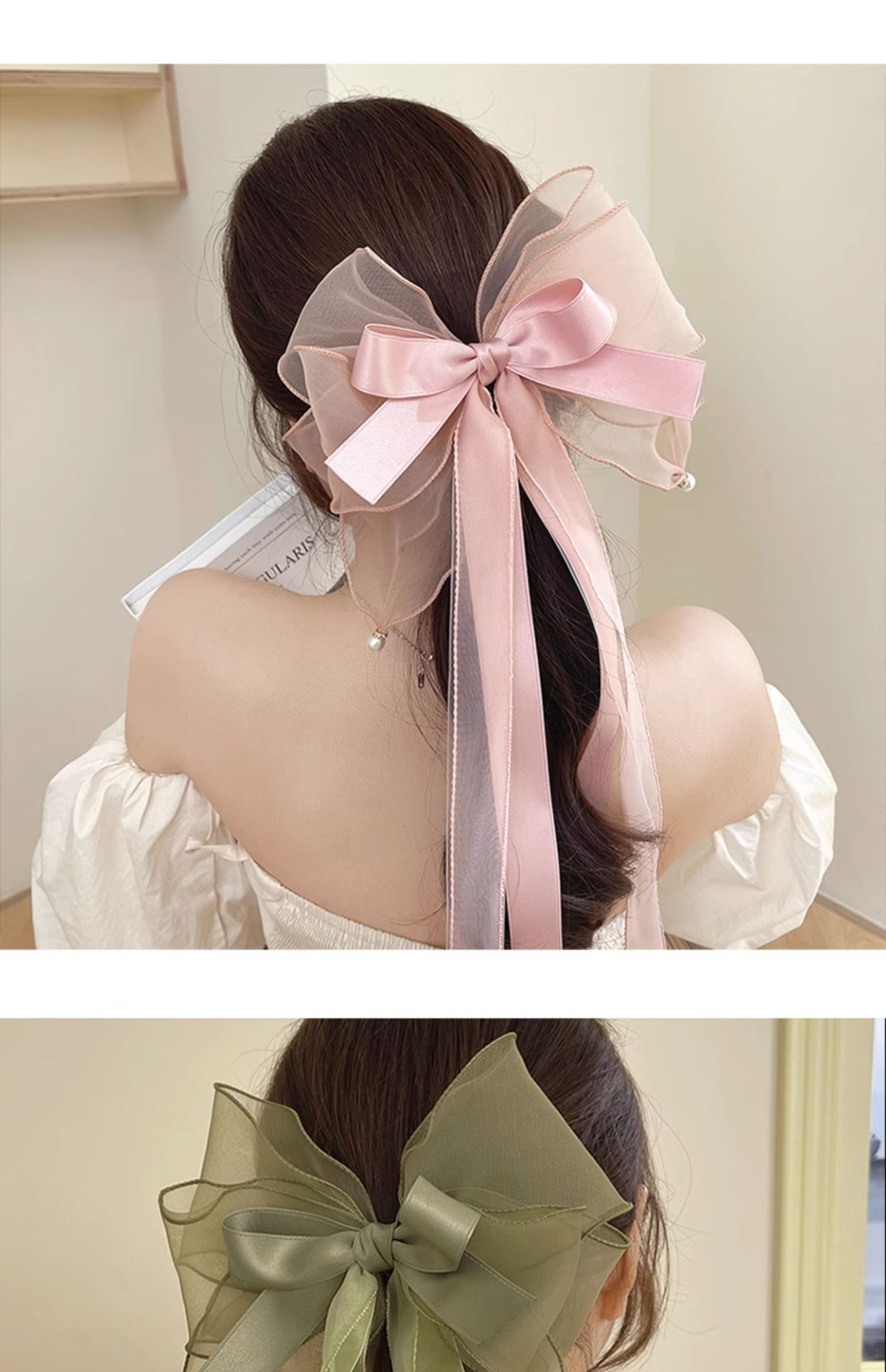 Women's Lady Bow Knot Gauze Handmade Hair Clip display picture 4