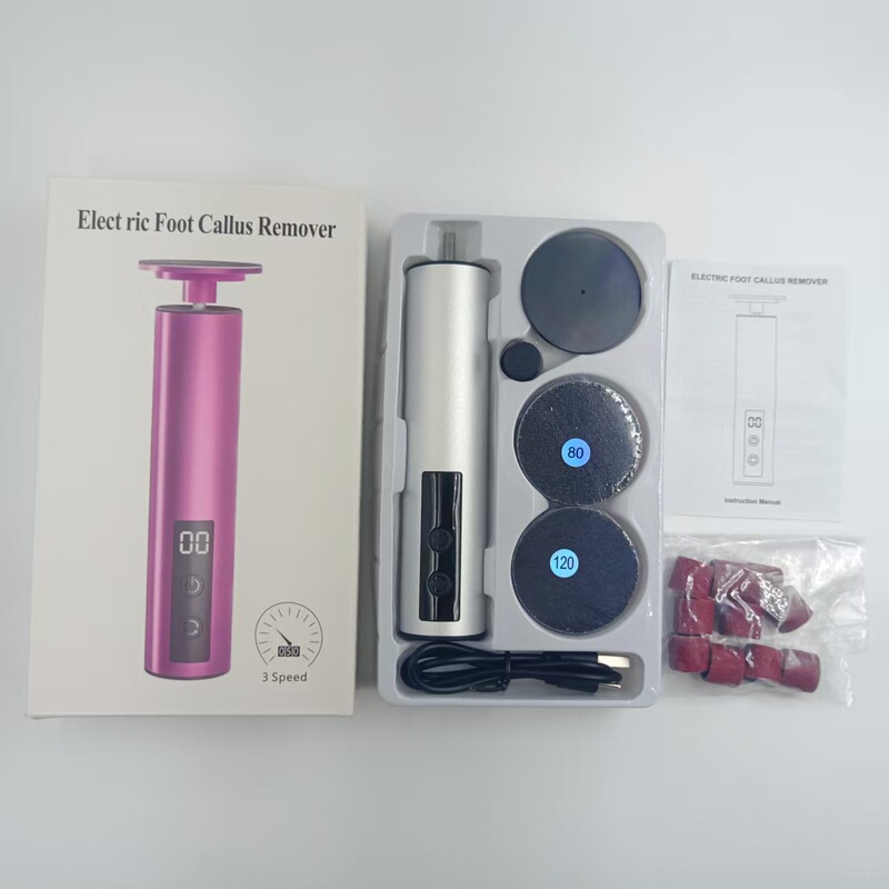 卸売電動フットグラインダー、ネイルグラインダー、全自動角質除去、古い角質、角質ケア、フットケア、ピンクのフットグラインダー|undefined