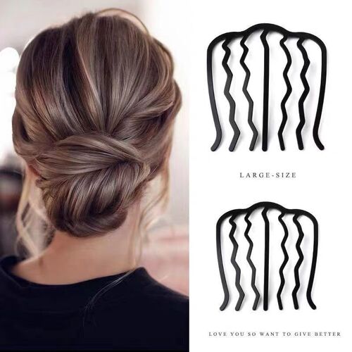 Lazy hair twister matte iron hairpin hair insert ball head hair twist tool U-shaped insert comb braiding artifact headgear