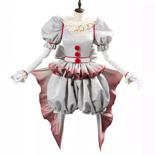 Coolman Yuan Ghost Clown 2 Panini Weiss Cosplay Halloween Factory Costume