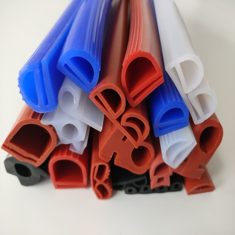 彩色硅胶密封条保鲜盒餐盒密封条烤箱蒸柜硅胶条档水条门窗硅胶条