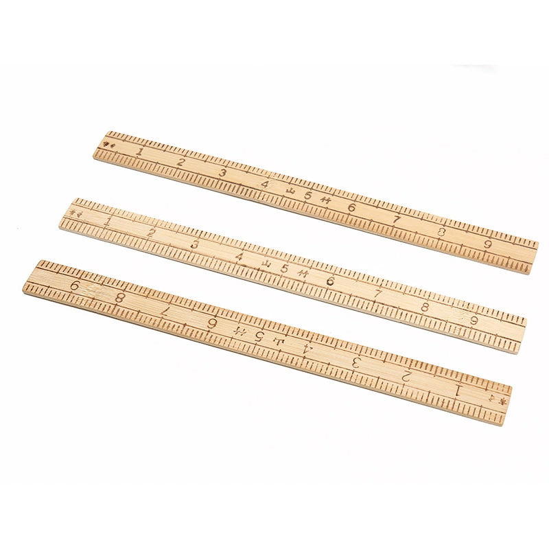 Односторонняя четкая чешуя бамбуковая правка портной измеряет лоскутное шитье линейка одежды, манжета одежды портной позиционирует бамбуковую линейку