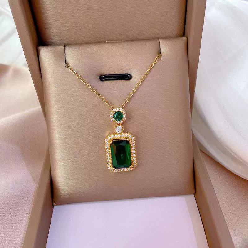 Серебряная игла, ретро-серьги, ожерелье, цепь, набор, серебро 925 образец, украшение с бриллиантами