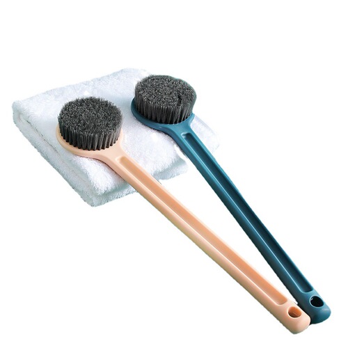Bath brush, bath artifact, long handle, back rub, no need to ask for help, soft-bristled bath brush, mud rub, back rub, toiletries