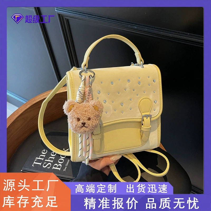 2025 новый летний рюкзак для женщин, модный повседневный портативный рюкзак в корейском стиле, школьная сумка для студентов, простая и стильная сумка через плечо