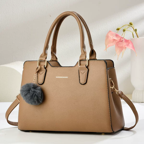 Women's Cross-Body Shoulder Bag, Simple Handbag, New Trendy Autumn and Winter Middle-Aged Mother's Bag, Tote Bag, Foreign Trade Wholesale