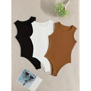 C 3766 Sleeves Jumpsuit with Straps ¶���B�w�� ���l