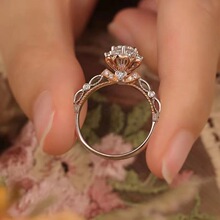 �¿�r��õ����pɫ���ӹ�����ָDɫĪɣʯ�Y��荽��y�18K��Y��