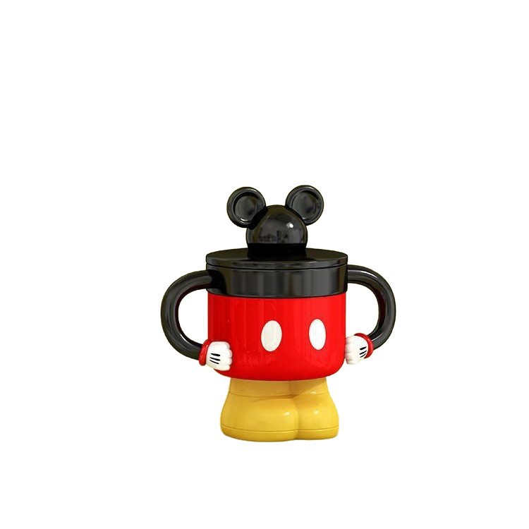Estricta selección de 3D creativo Mickey Minnie cerámica mitad encantador taza de café pareja de dibujos animados taza de agua Mickey Mouse