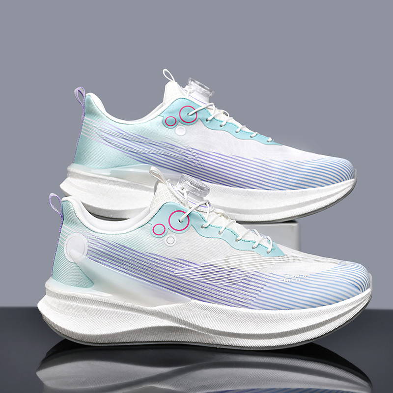 Fricción y sonido, malla juvenil, zapatos para correr transpirables, hombres y mujeres, todo fósforo, tablero de carbón realmente explosivo, zapatos deportivos casuales, marea