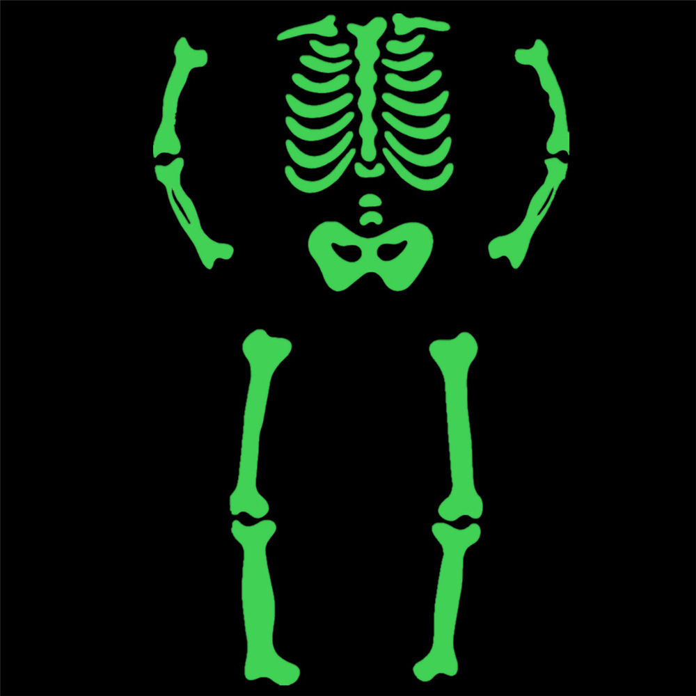 Pijamas luminosos de Halloween de estilo europeo y americano Comercio exterior Otoño e Invierno ropa interior fluorescente para niños traje de homewear para niños