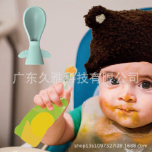 婴儿辅食袋专用硅胶软勺头宝宝喂养辅食果泥baby spoon customize