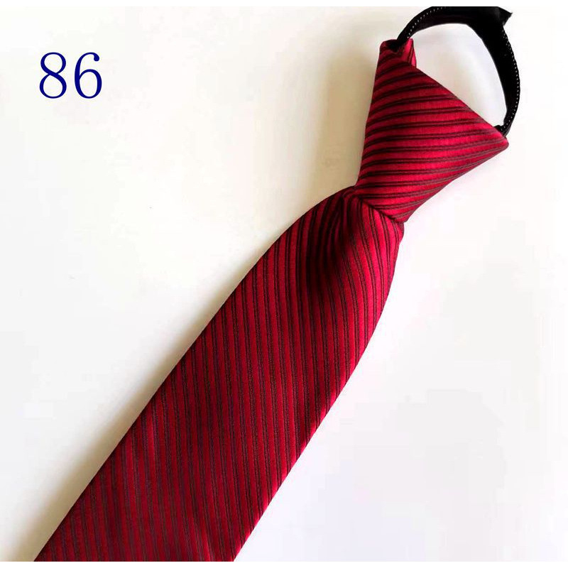 男士拉链新郎结婚红色8cm正装商务黑色免打结懒人易拉得蓝色_
