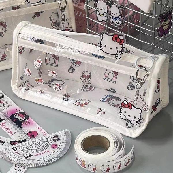 KT cat transparent pen bag