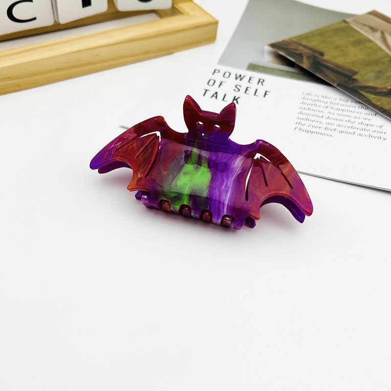 55g Weight Hair Claws Hair Accessories Type 1 Piece Quantity Daily Occasion Halloween Women's Bat Arylic Hair Claws